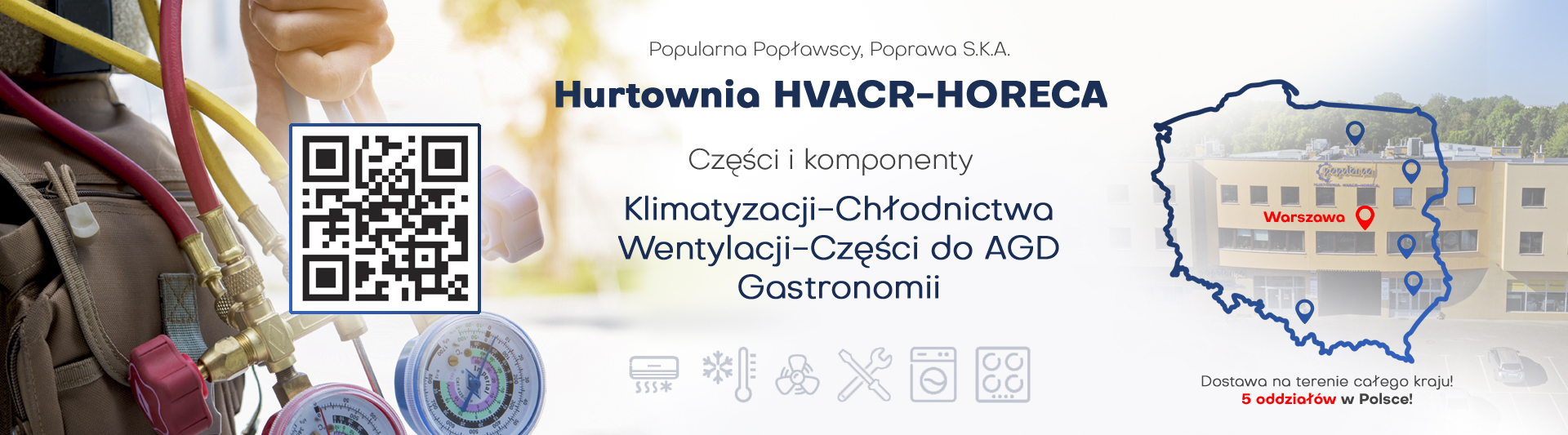 Mayorista de repuestos para electrodomésticos, refrigeración y aire acondicionado - Popularna Popławscy